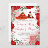 Anand Karaj Einladungen & Sikh Hochzeitskarten (Vorne/Hinten)