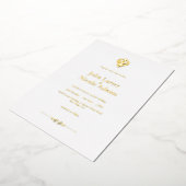 Anand Karaj Sikh Onkar Minimalistisch Wedding Folieneinladung (Gedreht)