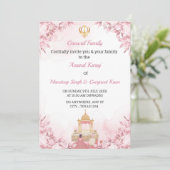 Anand Karaj Wedding Invitation card, Sikh Wedding Einladung (Stehend Vorderseite)