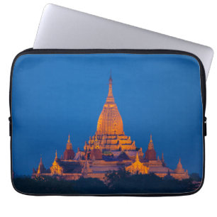 Ananda-Tempel in der Dämmerung Laptopschutzhülle