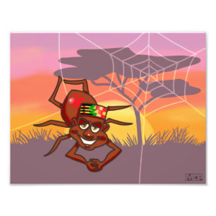 Anansi der Storyteller Fotodruck