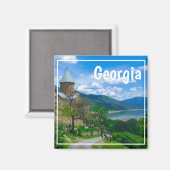 Ananuri Castle Georgia Magnet (Vorderseite/Rückseite)