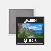 Ananuri Castle Georgia Magnet (Vorderseite/Rückseite)