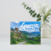 Ananuri Castle Georgia Postkarte (Stehend Vorderseite)