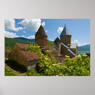 Ananuri-Festung Landschaft Poster