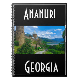 Ananuri Georgia Kaukus Berge Burg Natur Notizblock