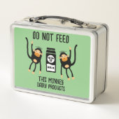 Anaphylaxie Kinder Allergische Warnhinweise Metall Brotdose (Rückseite)