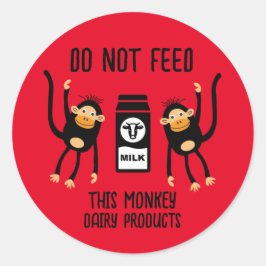 Anaphylaxie Kinder Allergische Warnhinweise Runder Aufkleber