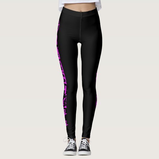 Anarchie 77 (PINK) Leggings (Vorderseite)