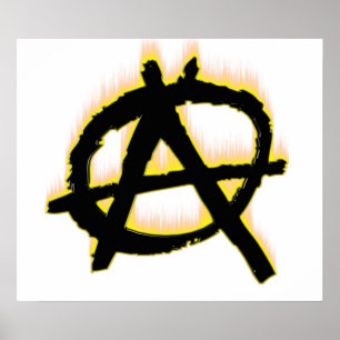 Anarchie auf Feuerplakat Poster