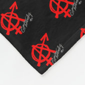 Anarchie des Geschlechts (Sm) - Klassisches Rotes  Fleecedecke (Ecke)
