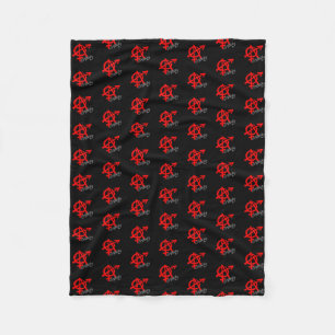 Anarchie des Geschlechts (Sm) - Klassisches Rotes  Fleecedecke