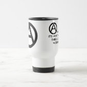 Anarchie erhält mich durch den Arbeitstag Reisebecher (Mittel)
