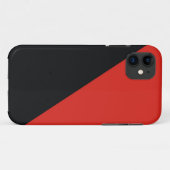 Anarchie Fahne rot schwarz Case-Mate iPhone Hülle (Rückseite (Horizontal))
