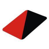 Anarchie Fahne rot schwarz Magnet (Linke Seite)