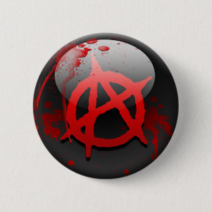 Anarchie-Flagge Button