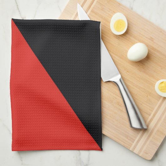 Anarchie Flaggensymbol Punk Kommunismus Sozialismu Geschirrtuch (Viertel Falte)