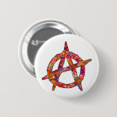 Anarchie-Frieden schlicht Button (Vorne & Hinten)