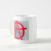Anarchie-Graffiti Kaffeetasse (Vorderseite Links)