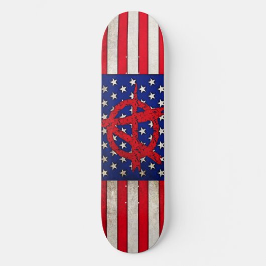Anarchie in den USA Skateboard (Vorderseite)