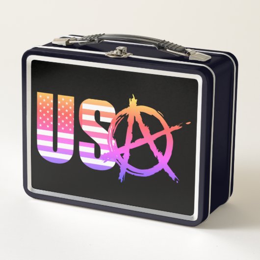 Anarchie in der... USA Metall Brotdose (Vorderseite)