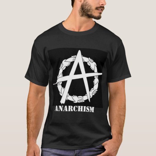 Anarchie Kreis-ein übergibt T - Shirt (Vorderseite)