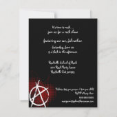 Anarchie-kundenspezifisches Party Invitaitons Einladung (Rückseite)