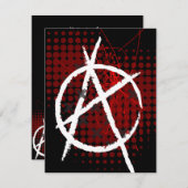 Anarchie-kundenspezifisches Party Invitaitons Einladung (Vorne/Hinten)