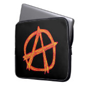 Anarchie Laptopschutzhülle (Vorderseite Links)