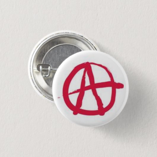 Anarchie-Logo-Button Button (Vorne & Hinten)