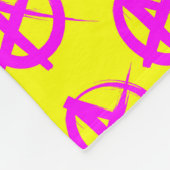 Anarchie Muster Fleecedecke (Ecke)