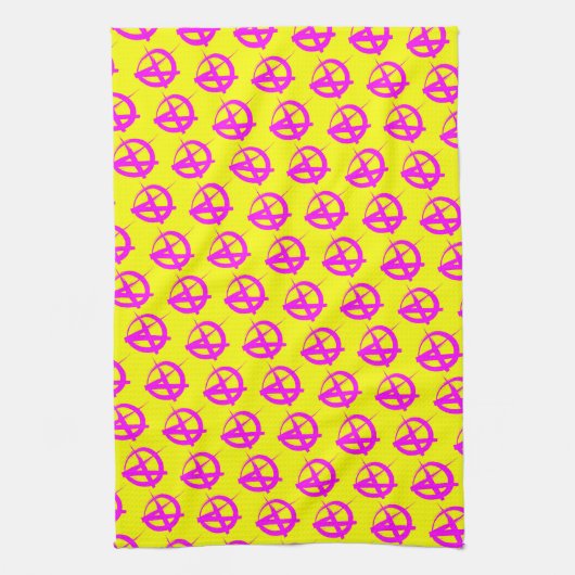 Anarchie Muster Geschirrtuch (Vertikal)