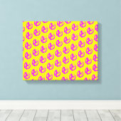 Anarchie Muster Leinwanddruck (Insitu (Holzboden))