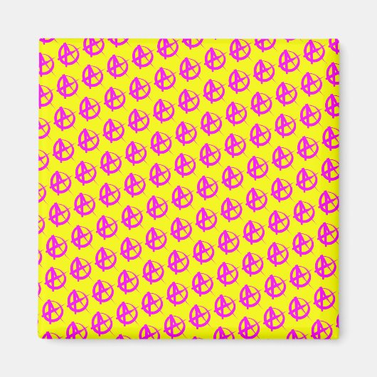 Anarchie Muster Magnet (Vorne)