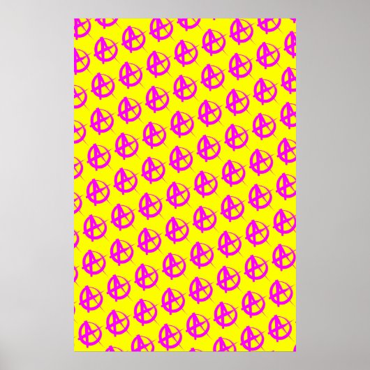 Anarchie Muster Poster (Vorne)
