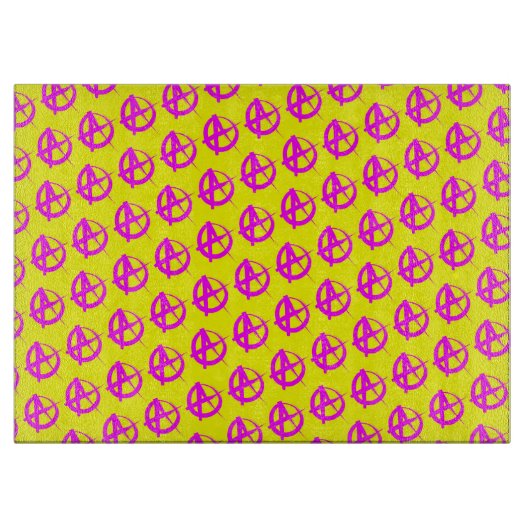 Anarchie Muster Schneidebrett (Vorderseite)