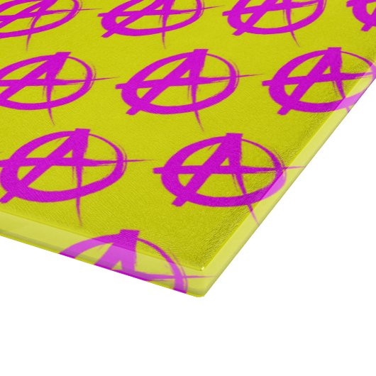 Anarchie Muster Schneidebrett (Ecke)