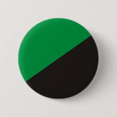 Anarchie Öko flagge grüne schwarze Ökologie Bio Button (Vorderseite)