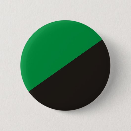 Anarchie Öko flagge grüne schwarze Ökologie Bio Button (Vorderseite)