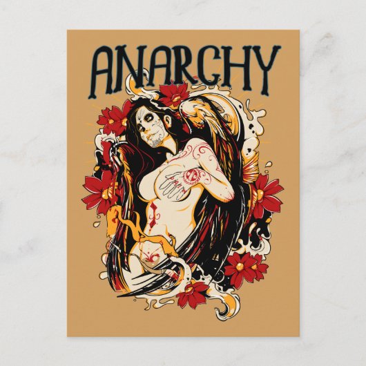 Anarchie Postkarte (Vorderseite)