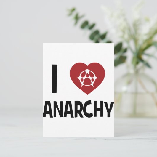 Anarchie ! postkarte (Stehend Vorderseite)