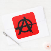 Anarchie Quadratischer Aufkleber (Umschlag)