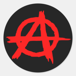 Anarchie Runder Aufkleber
