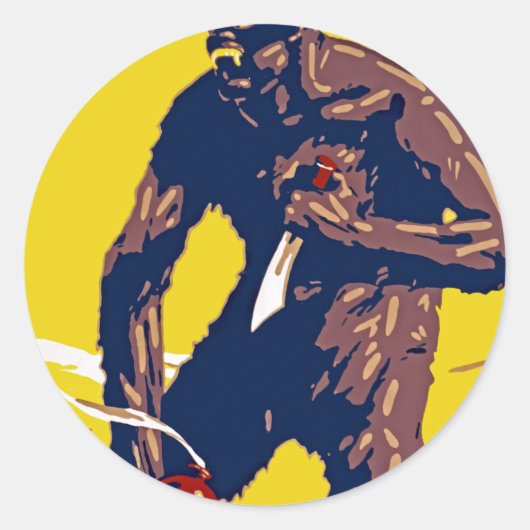 Anarchie Runder Aufkleber (Vorderseite)