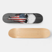 Anarchie-Schädel-Skateboard Skateboard (Horizontal)