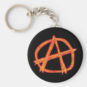 Anarchie 'Ein' Symbol Schlüsselanhänger 