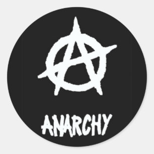 Anarchie Sticker2 Runder Aufkleber