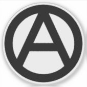 Anarchie-Symbol Aufkleber (Vorderseite)