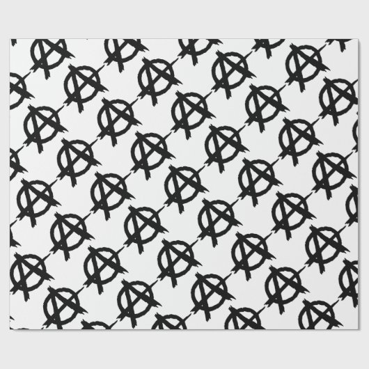 Anarchie-Symbol Geschenkpapier (Flach)