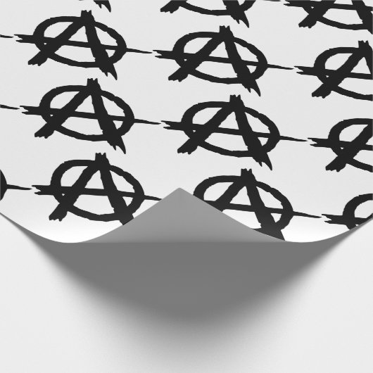 Anarchie-Symbol Geschenkpapier (Ecke)